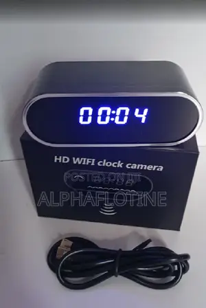 Rectangular Digital Alarm Clock Camera