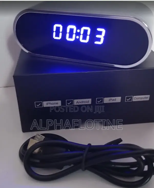 Wireless Hd Table Clock Mini- Wifi Camera