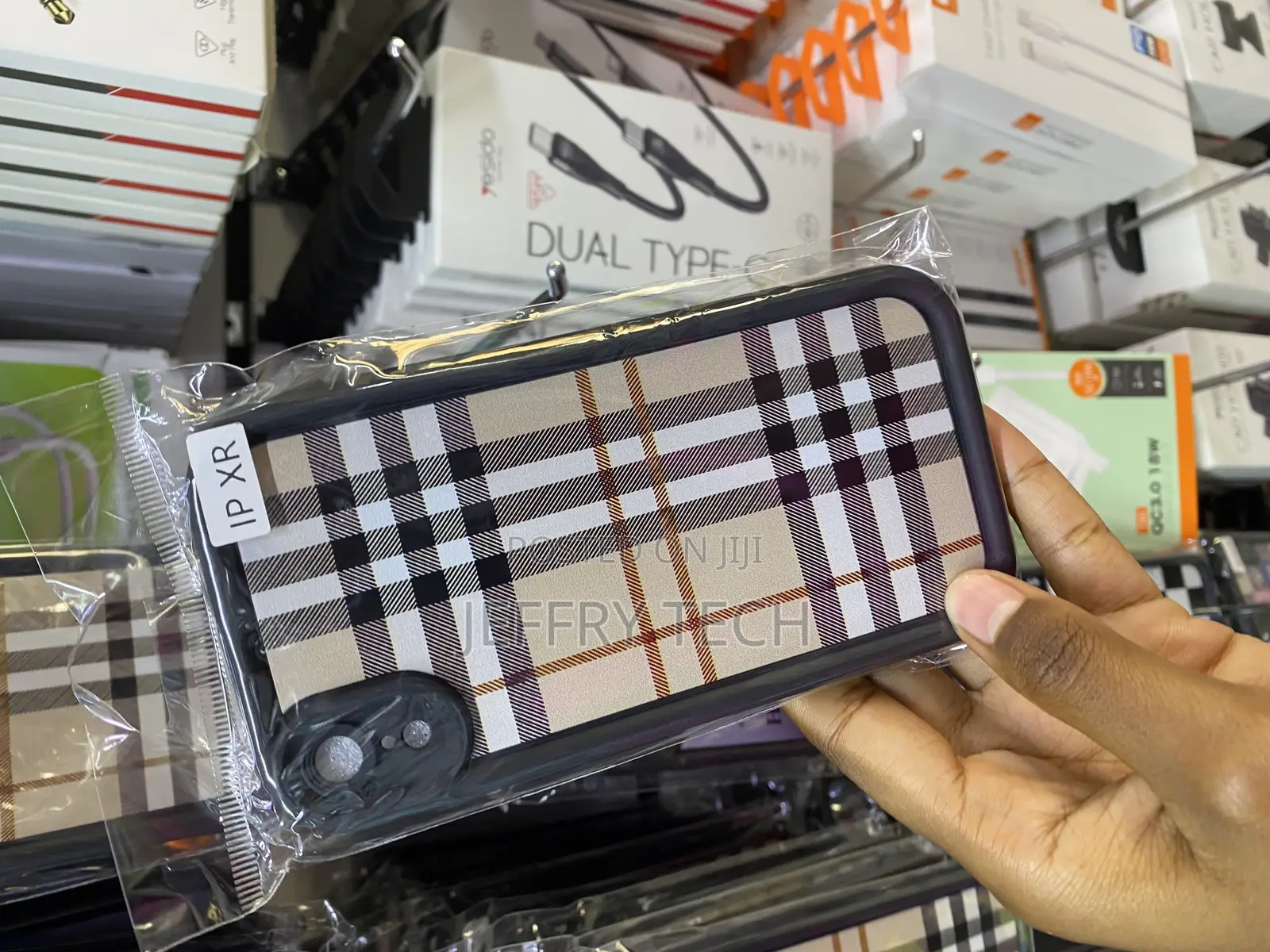 Baufooer iPhone Xr Tartan,Plaid,Checked, ,Beige,Pattern Case