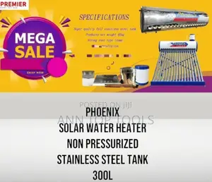 Phoenix 300-Liter Non-Pressurized Solar Water Heater
