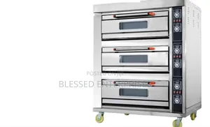 Quality Electric Oven Three Deck Six Trays