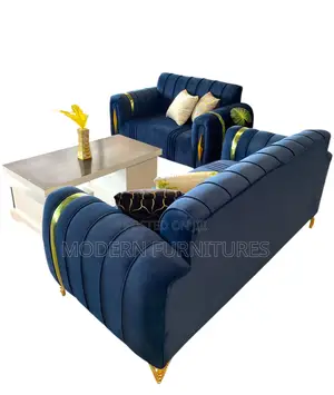 Blue 5 Seater Sofa