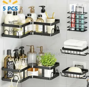 *Multipurpose 5pcs Set Rectangular Shower Caddy Shelf