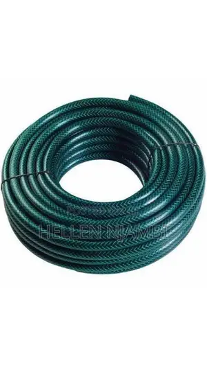 High Quality 3⁄4inch Braided Water Hosepipe 15m (Green)