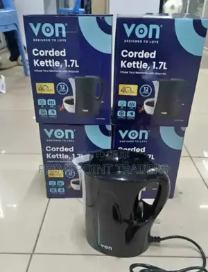 Cordless Kettle (Von) 1.7l Vkcl17sdk; Brand New