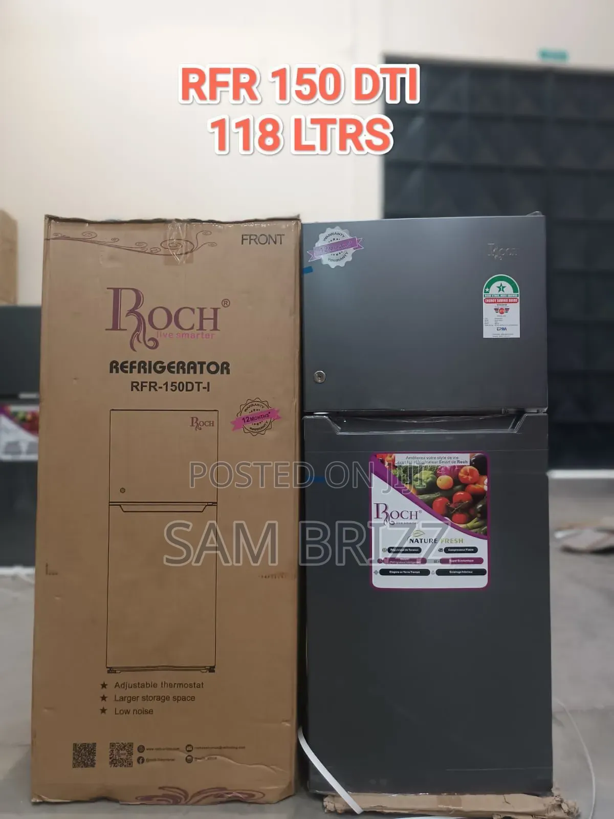 Roch 118ltrs Refrigerator