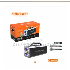 Amaya Asp 300 Bluetooth Speaker With 2 Wireless Microphone