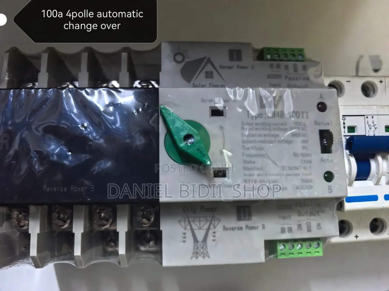 100a 4 Pole Automatic Change Over