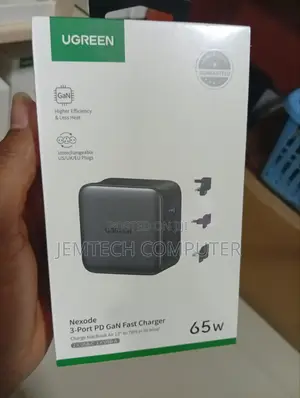 Ugreen 65w 3-Port Fast Charger With Interchangeable Plugs
