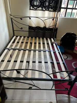 Queen Size Bed With Spring Mattress.
