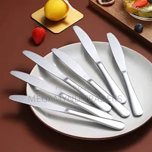 6pc Butter Knife/Stainless Steel Table Knives