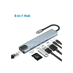 Usb Type C Hub Rj45 Usb Hub Pd 3.5mm Sd/Tf Usb_c Pro(8 in 1)