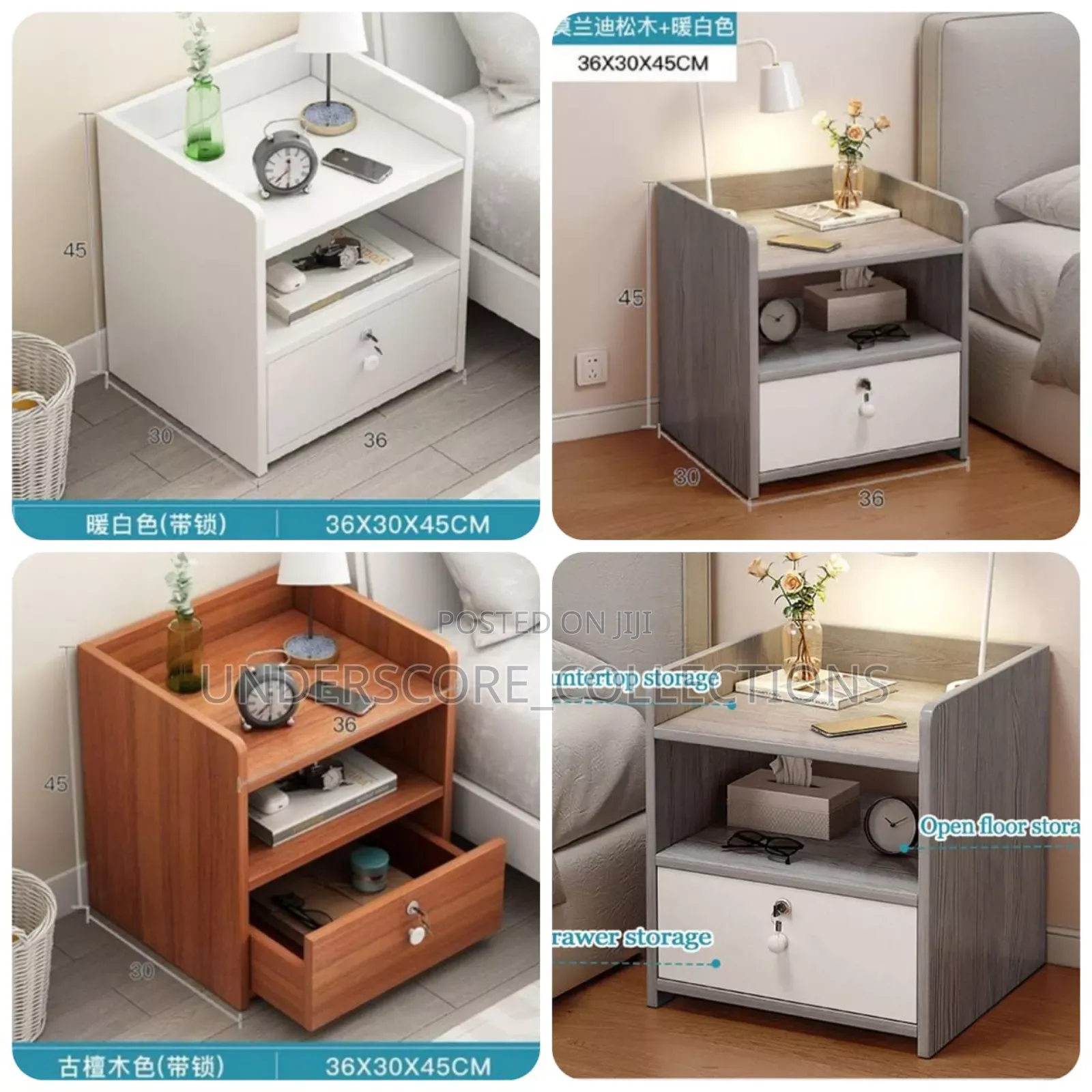 Mini Bedroom Modern Bedside Storage With Locker*
