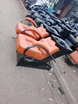 Brown Leather Saloon Seats