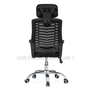 Elegant Adjustable Headrest Office Chair Black Ytx3