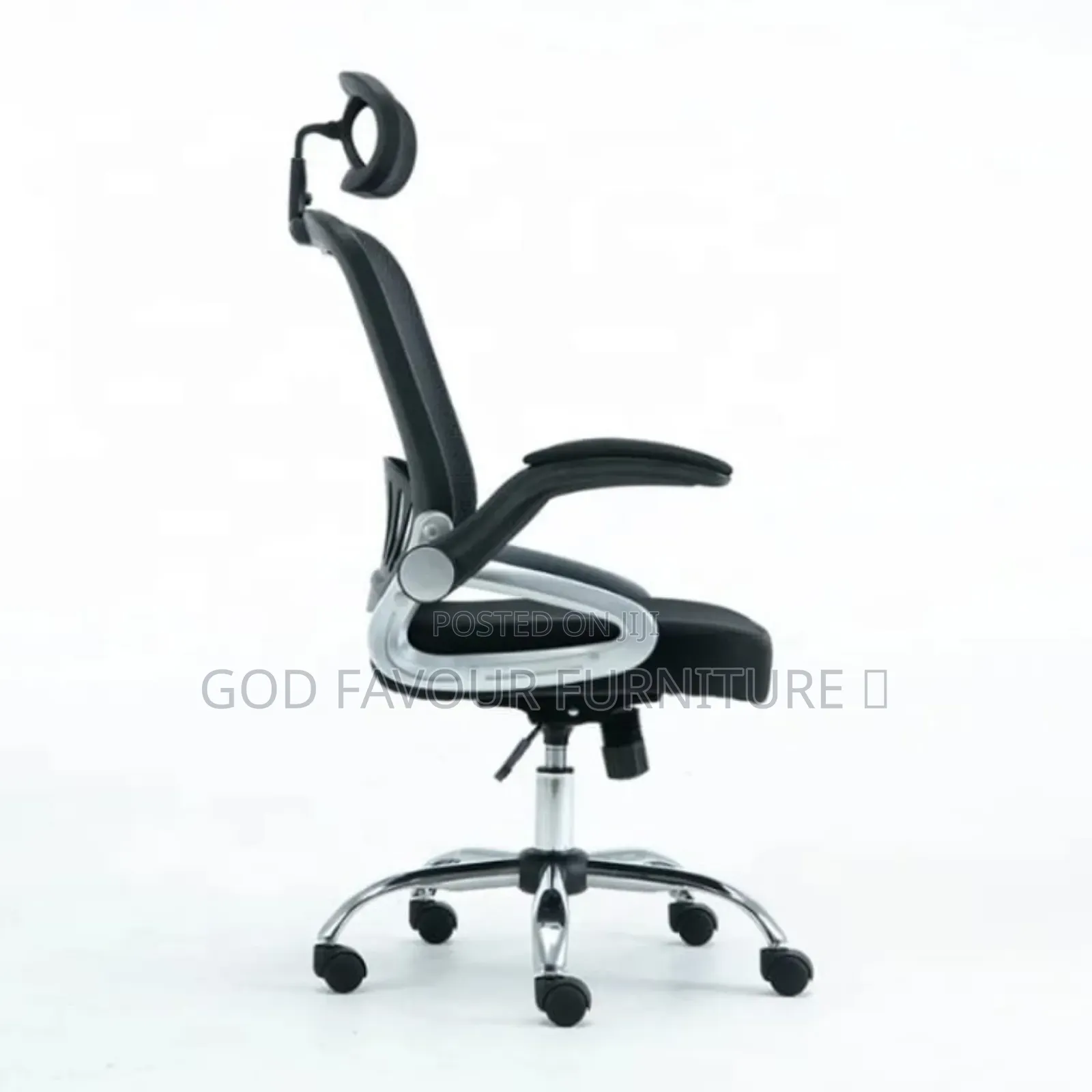 Adjustable Headrest Office Chair With Arms Jfw7