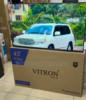 Vitron 43" Frameless Smart Android Tv+Free Wall Bracket