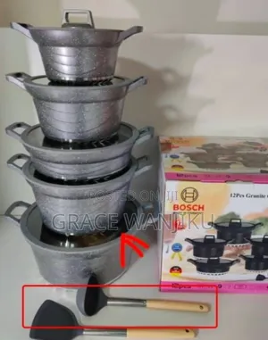 *_12pc Bosch Cookware With Silicone Lids*