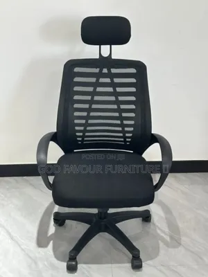 Generic Swivel Headrest Office Chair Black Fjt5