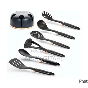 *Haus Roland Rotating Stand 7pc Silicone Kitchen Utensil Set