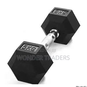 Hexagon Dumbbells. 5kg(Sold Per Single Hand)*