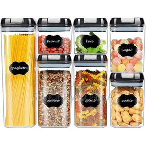 7pcs Acrylic Pantry Food Storage Containers