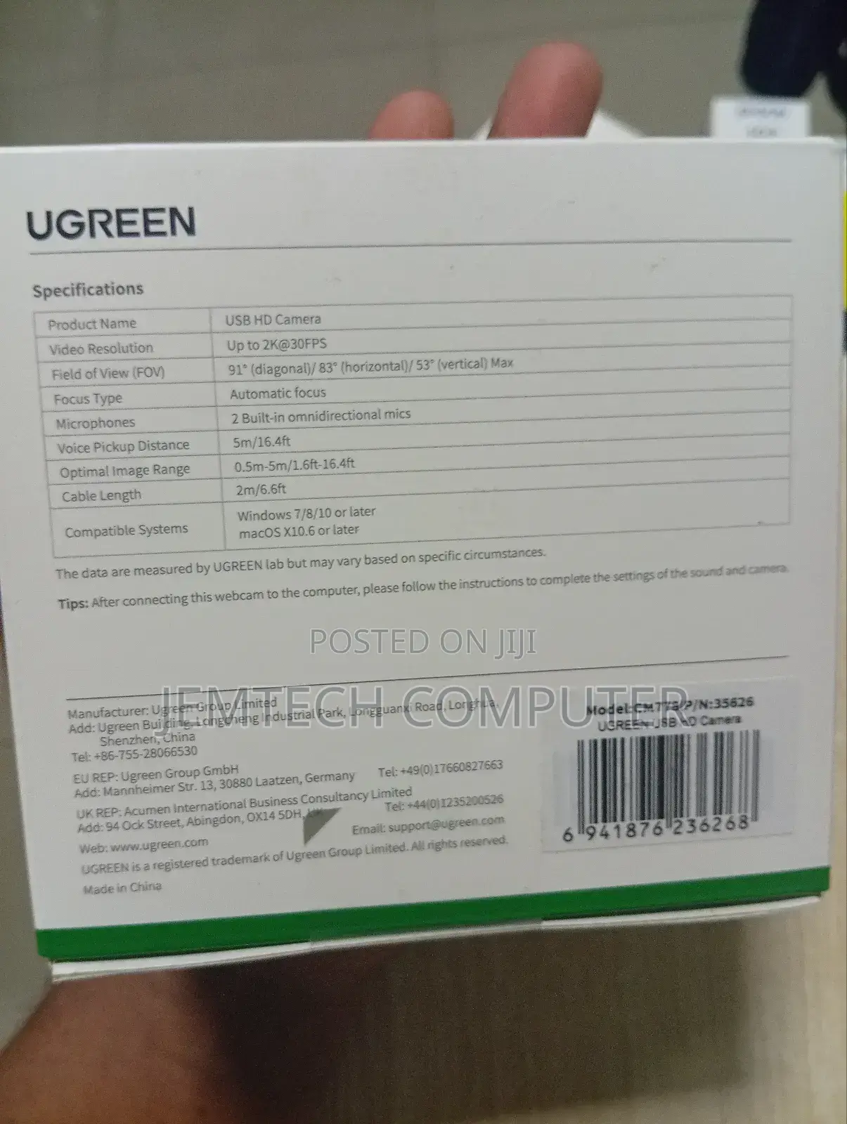 Ugreen Usb Webcam - Cm778