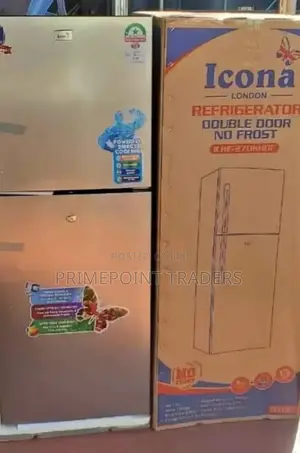 Refregirator Icona 196l, Dual Door With Handle (No Frost)