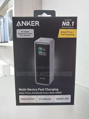 Anker Prime Power Bank 27650mah 3port 250w Portable Charger