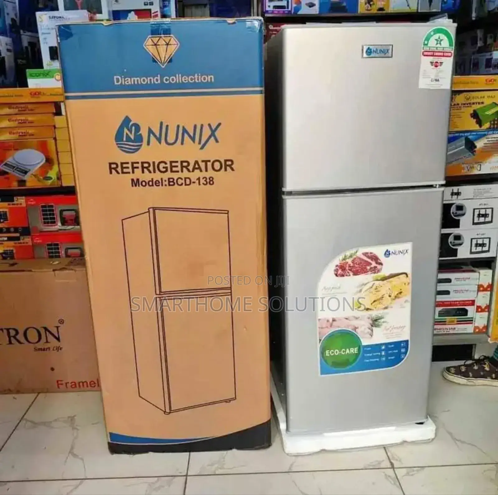 Nunix Double Door 138 Litres Digital Refrigerator
