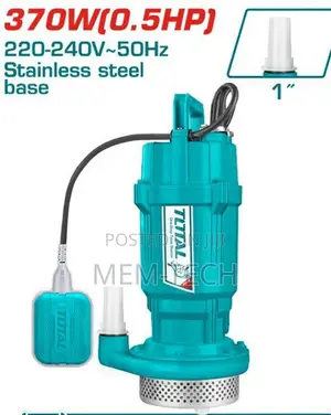 Total Twp63706 Submersible Pump 370w(0.5hp)Max.Head:17m