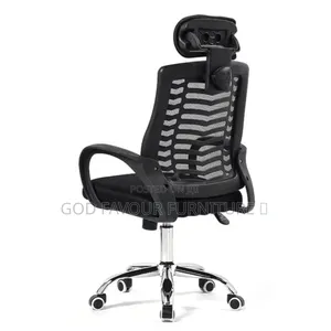 Swivel Black Headrest High Back Office Chair Bhf5