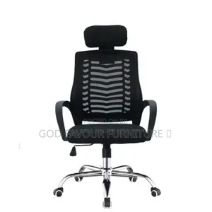 Modern Black Headrest Office Chair Ydf4