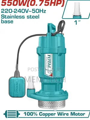 Total Twp65506 Submersible Pump 550w(0.75hp)
Max.Head:25m