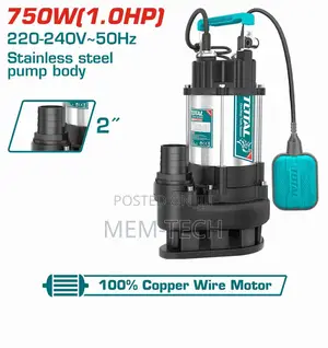 Total Twp775016 Sewage Submersible Pump 750w(1.0hp)