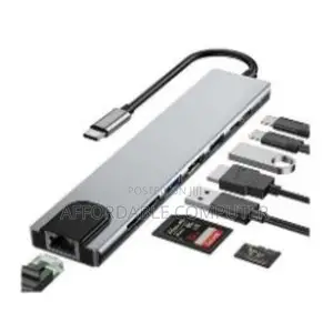 Usb-C HDTV 8-Port Multifunction Adapter (8-in-1)