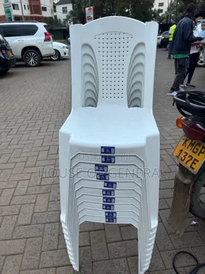 White Armless Plastic Chair.Good Quality Plastic Chair