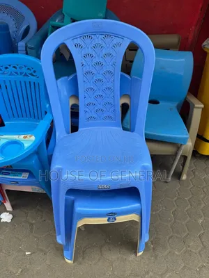 Blue Armless Adix Plastic Chairs.Strong and Durable Chair