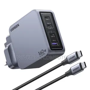 Ugreen Nexode Pro 160w 4-Port Gan Fast Charger Uk Grey