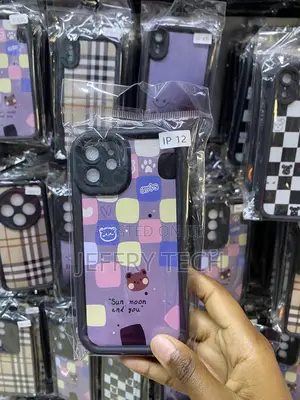 iPhone 12 Cute Girly Multicolor Plaid Tartan Pattern Case