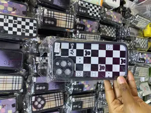 Chekered iPhone 13 Pro Max White Black Tartan Plaid Case
