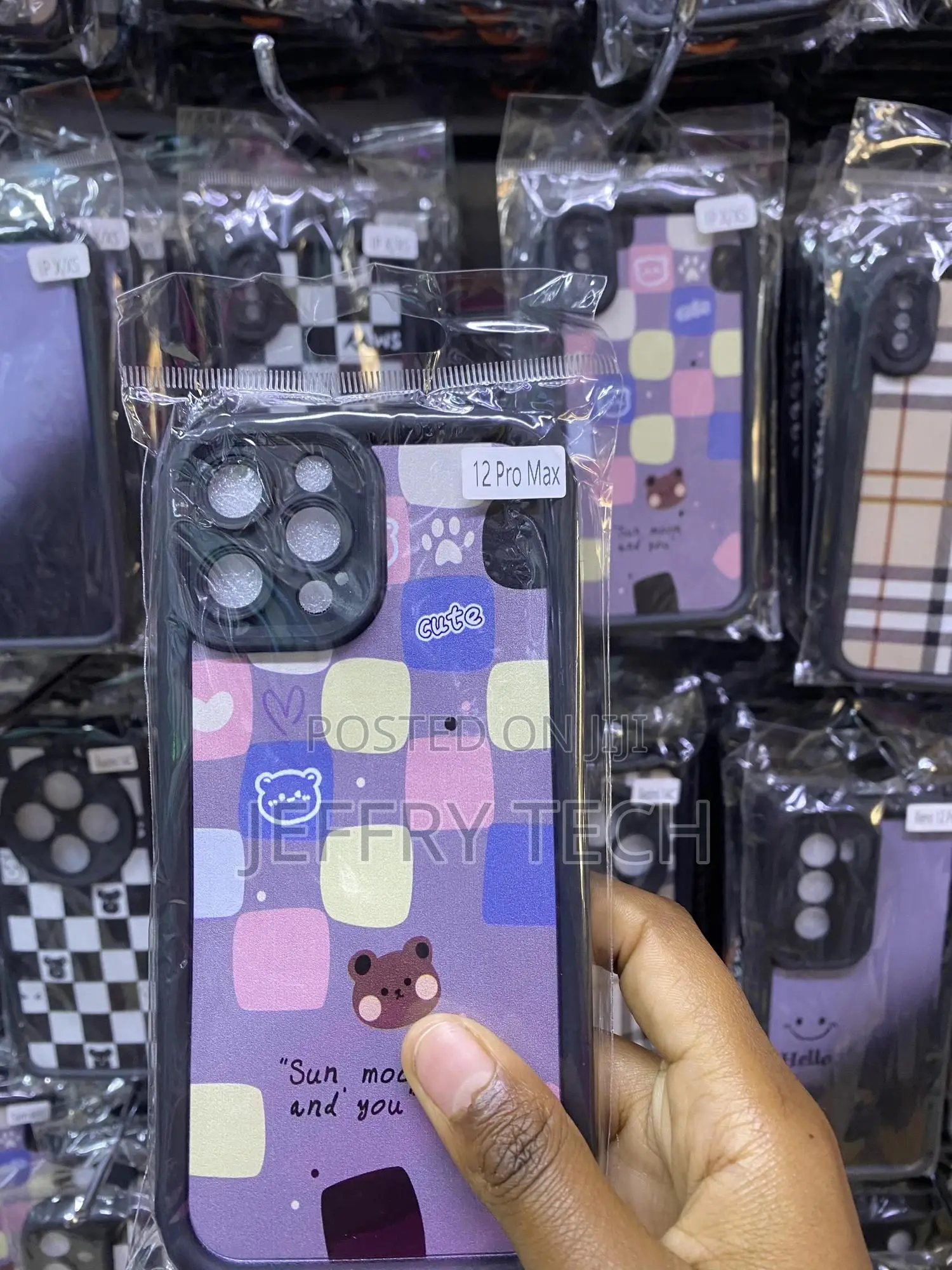 Teww Grids Plaid Checkered iPhone 12 Pro Max Case