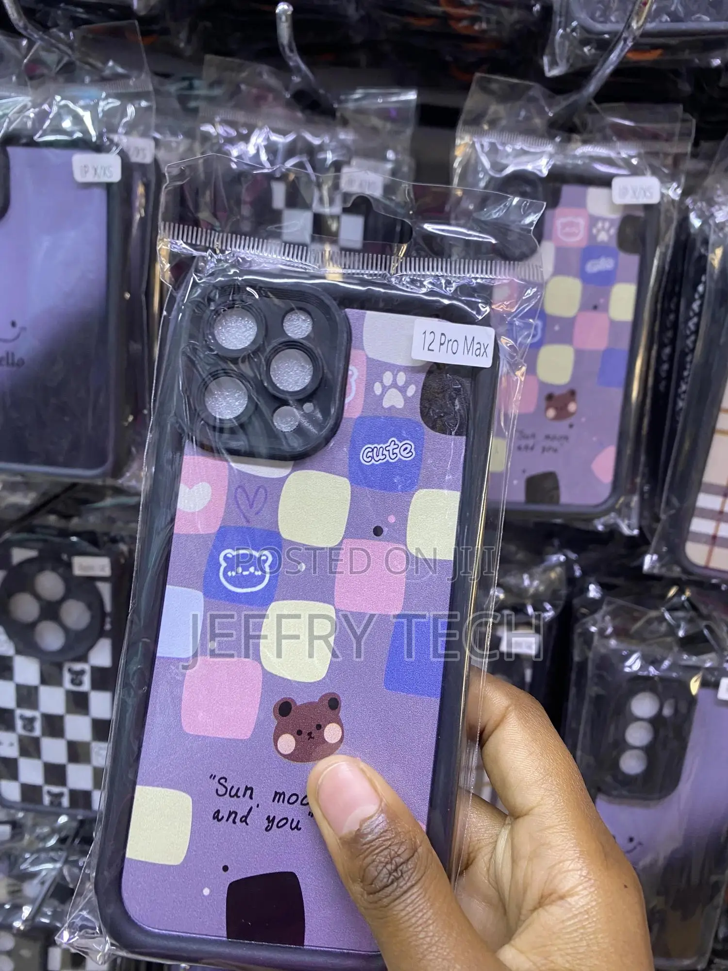 Teww Grids Plaid Checkered iPhone 12 Pro Max Case
