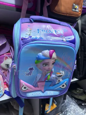 Purple Frozen Cartoon Box Bags for Grade 1 to 5