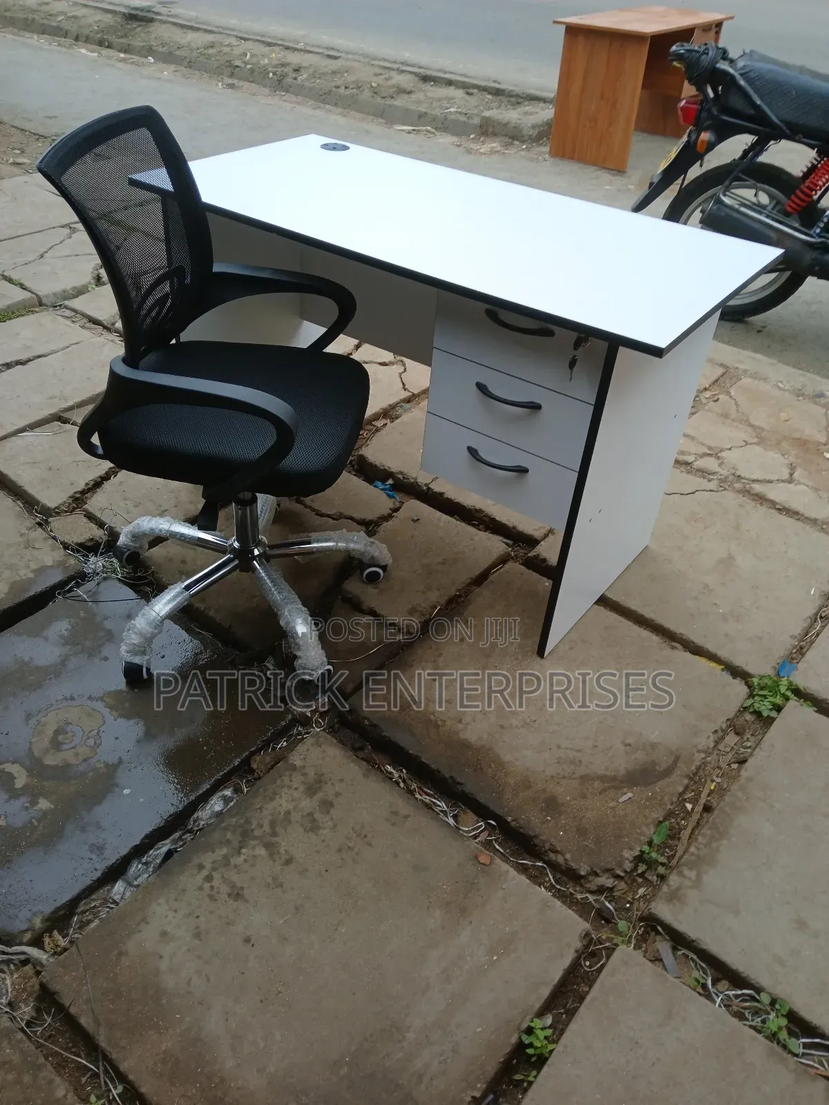 1.2 Mtrs Office/ Home Study Desk + Mesh Study/ Office Chair