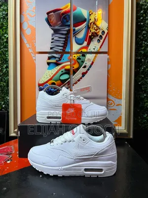 All White Airmax 1 Supreme