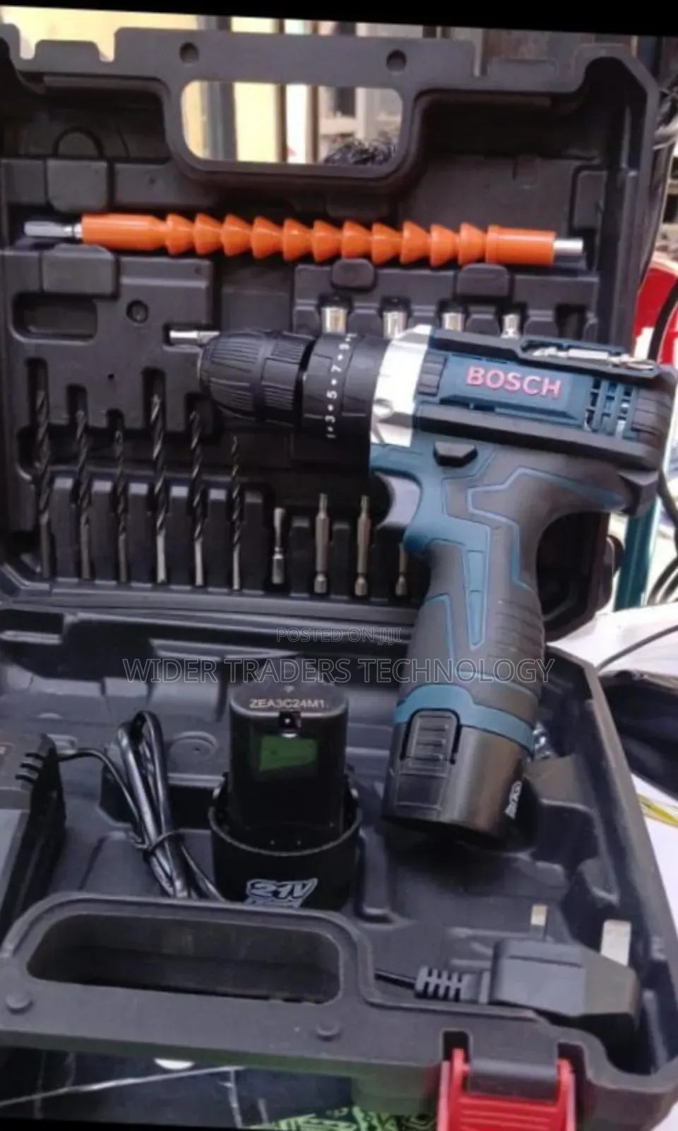 Bosch Cordless Electric Drill Set - 21v Rechargeable Power