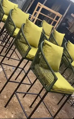 High Stools With a Weaving Design.