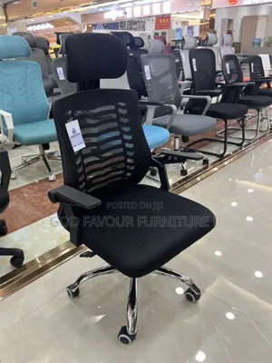 Sswivel High Back Headrest Office Chair Black Jf9u