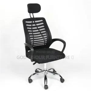 High Back Headrest Office Chair Adjustable Black Tfq7